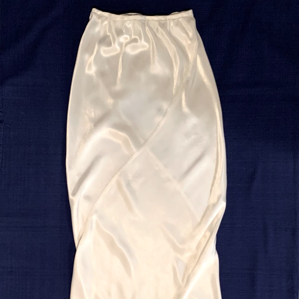 Vintage Made In England Out Of Xile Brand Satin Maxi Skirt